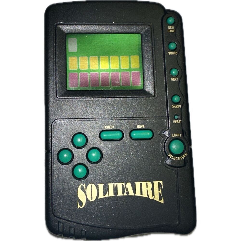 Solitaire,  Electronic Handheld Travel Game‎ Pocket Size Missing Flip Cover